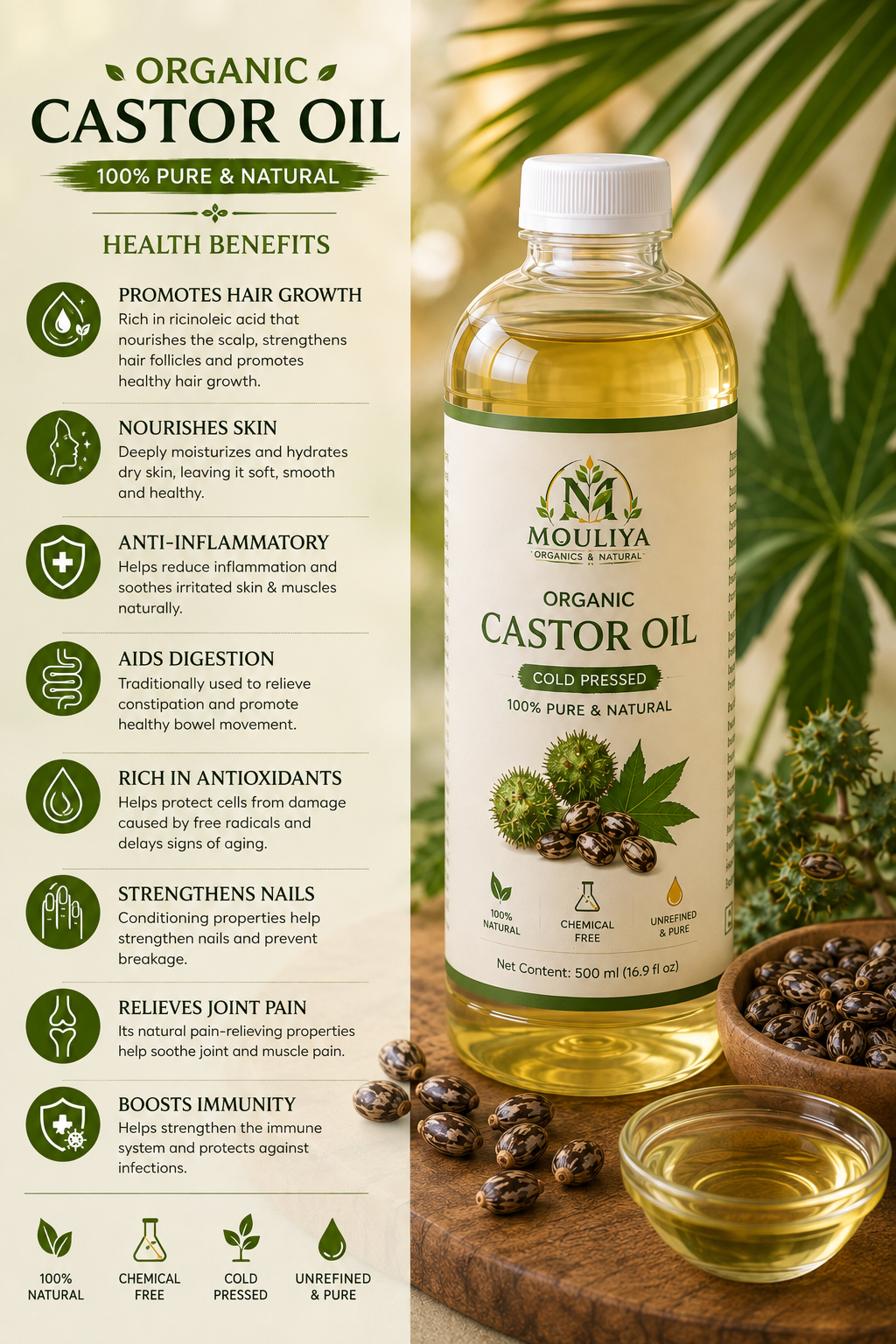 Castor oil Cold Pressed