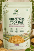 Unpolished Toor dal (Red sand processed)